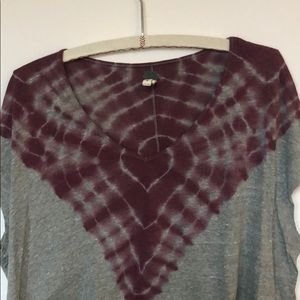 Free People Tie Dye Knit Top